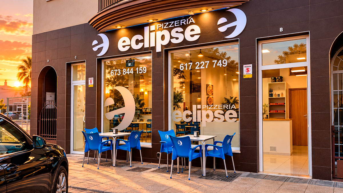 Fachada de Pizzería Eclipse en Vera